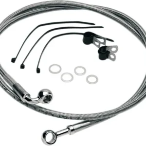 DRAG SPECIALTIES FRONT BRAKE LINE STAINLESS STEEL 1984-99 FXST (Oem# 45206-97B) (119cm)
