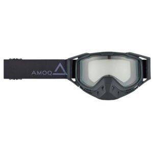 AMOQ Youth Snow ajolasit, musta/harmaa, kirkas