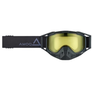 AMOQ Youth Snow ajolasit, musta/harmaa, keltainen