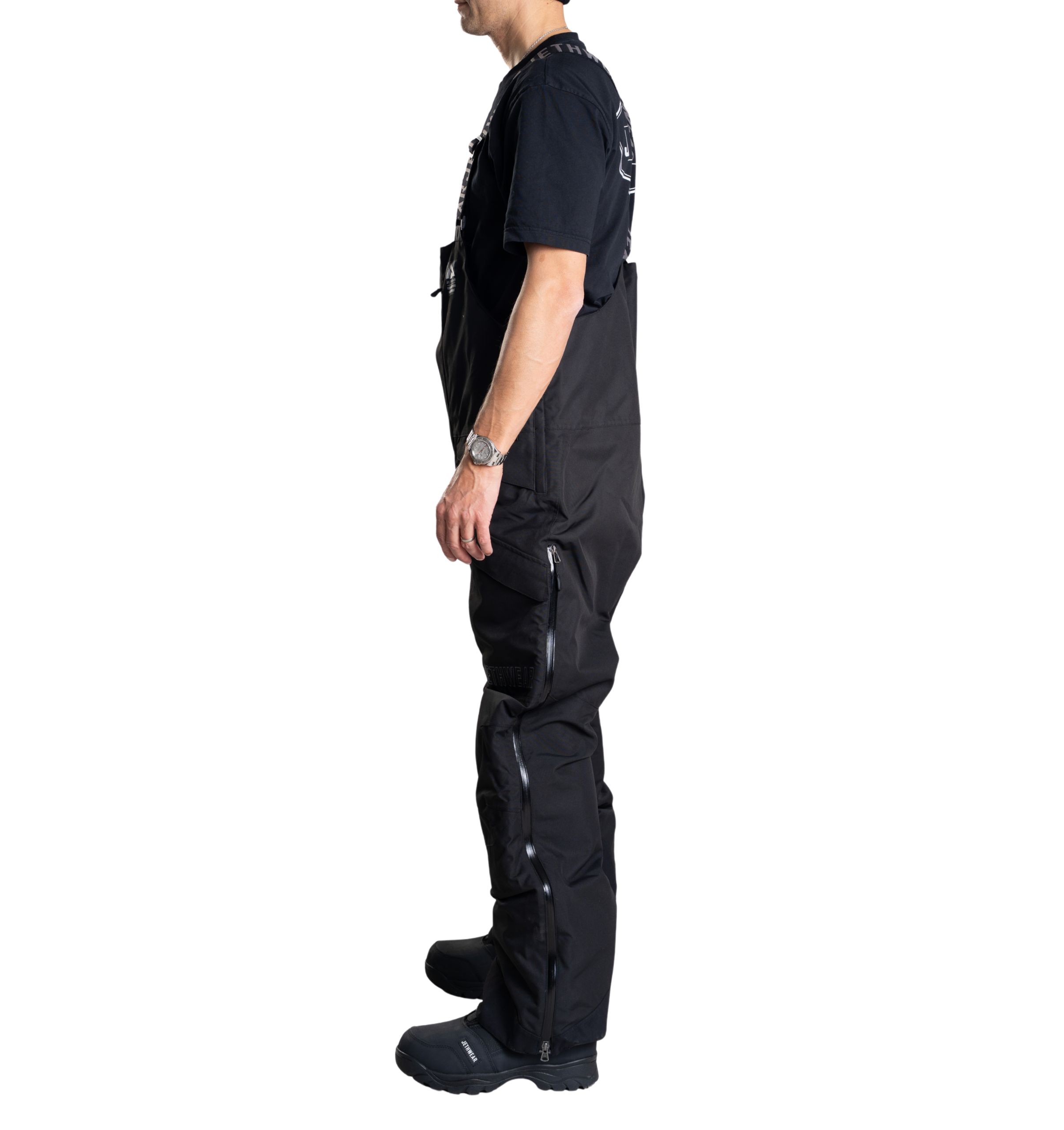 Jethwear M's Treeline Bib kuorihousut, musta - Image 3