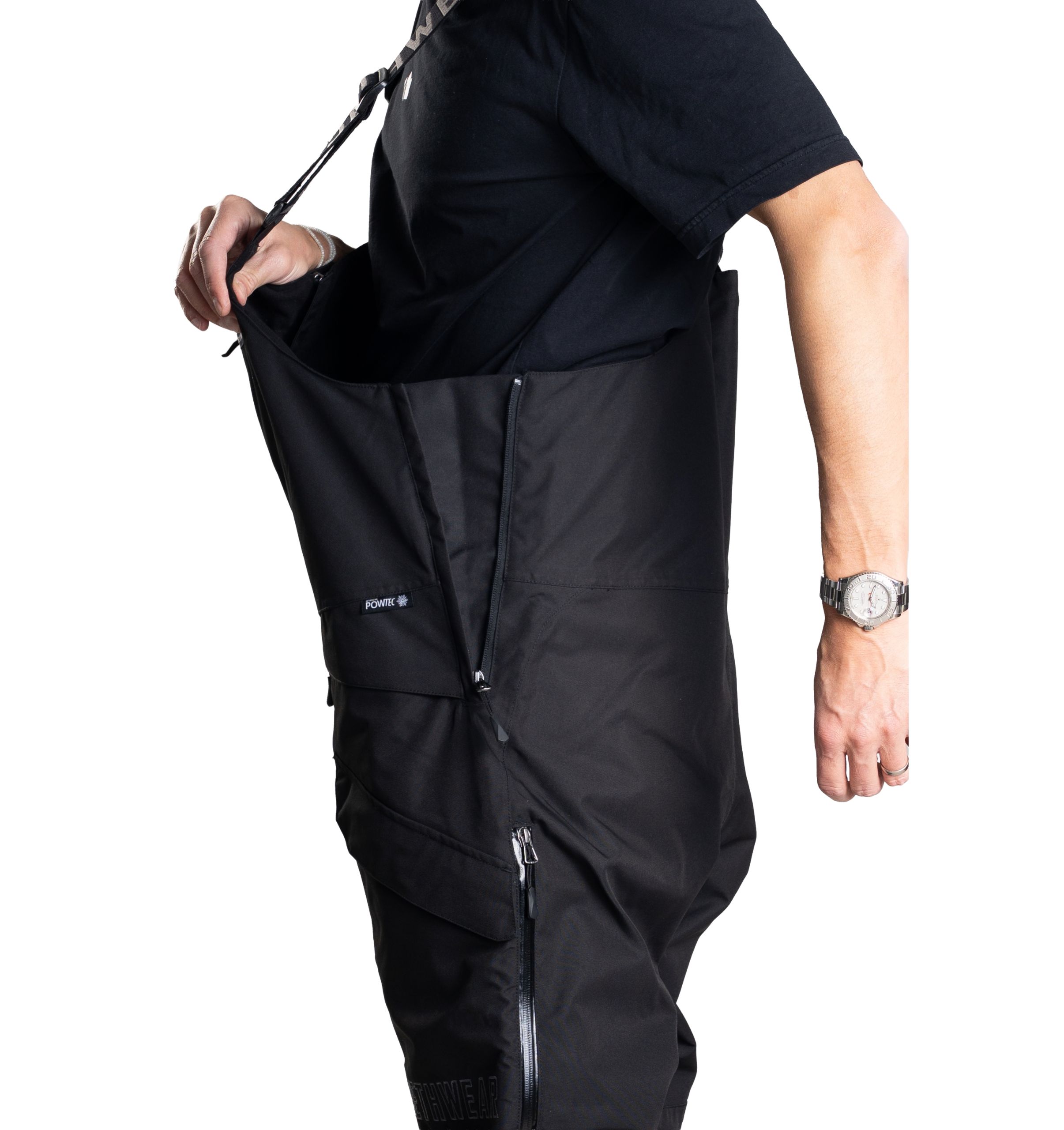 Jethwear M's Treeline Bib kuorihousut, musta - Image 5