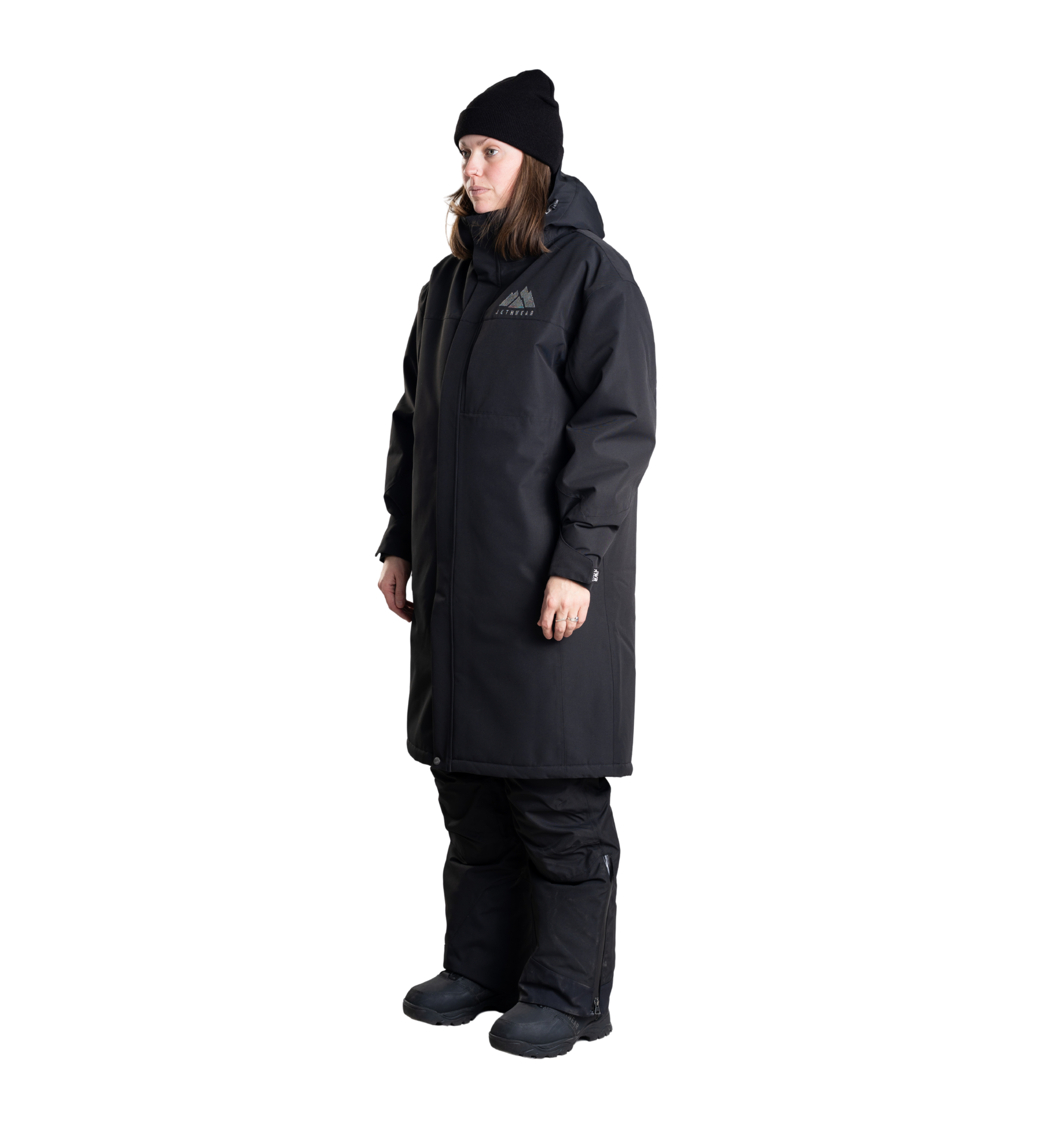 Jethwear Pit Coat varikkotakki, Black/Rainbow Metallic - Image 2