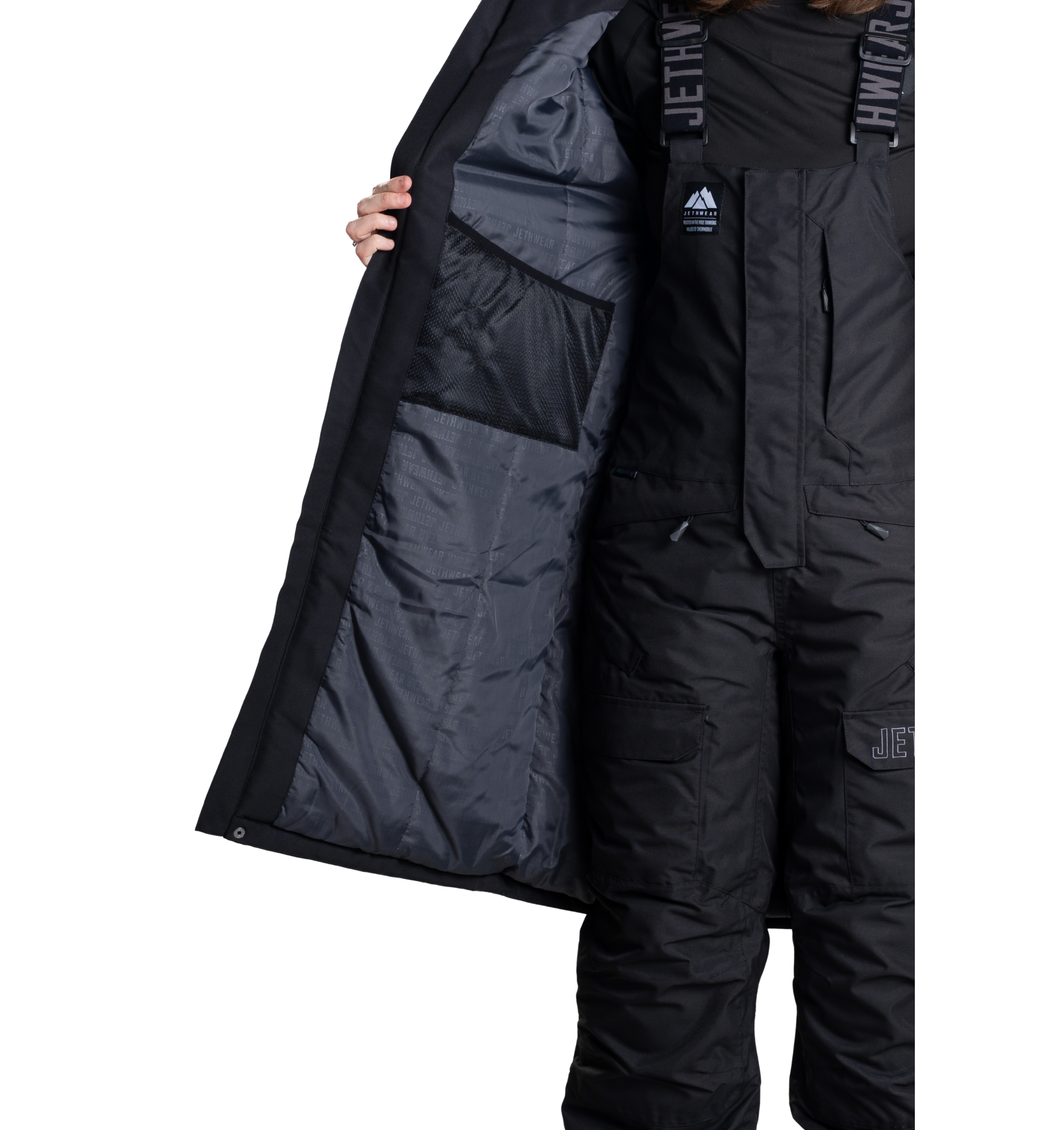 Jethwear Pit Coat varikkotakki, Black/Rainbow Metallic - Image 7