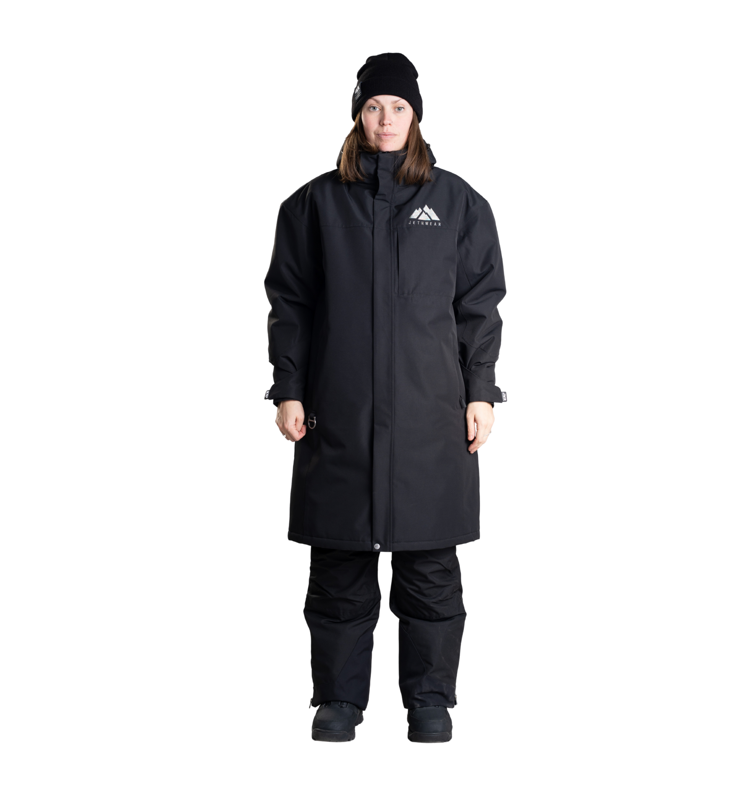 Jethwear Pit Coat varikkotakki, Black/Rainbow Metallic