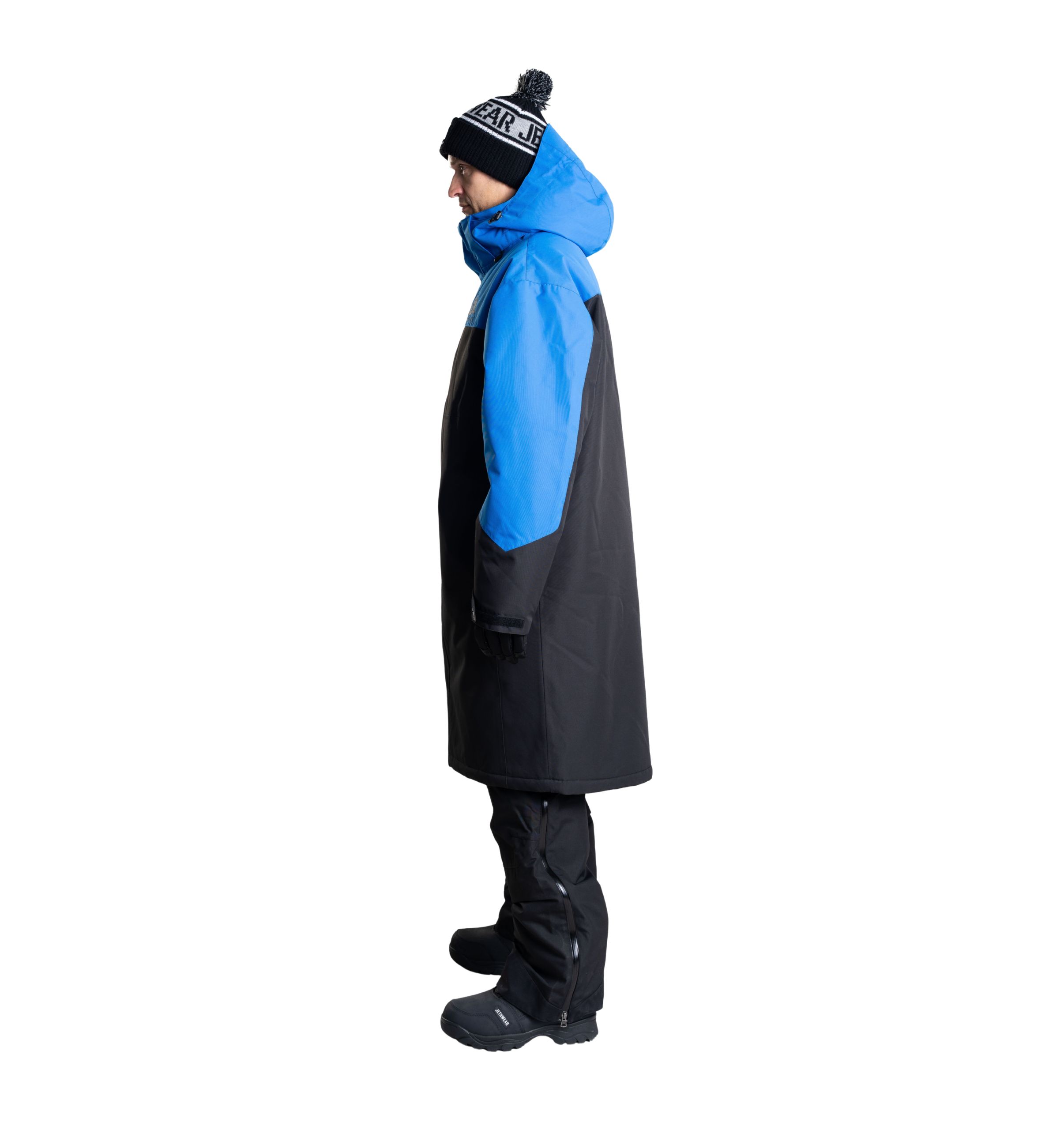 Jethwear Pit Coat varikkotakki, Black/Cobalt - Image 3