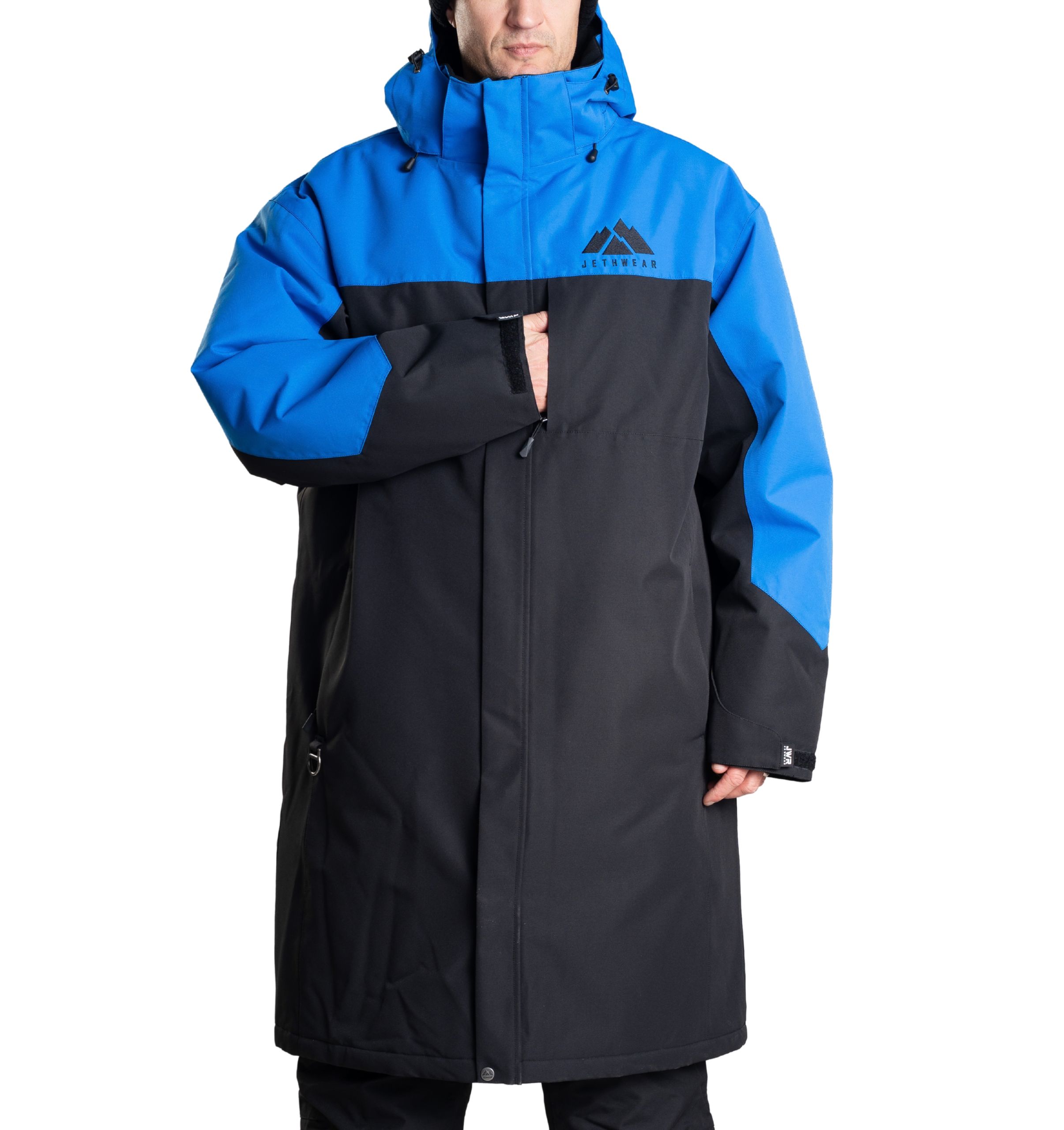 Jethwear Pit Coat varikkotakki, Black/Cobalt - Image 5
