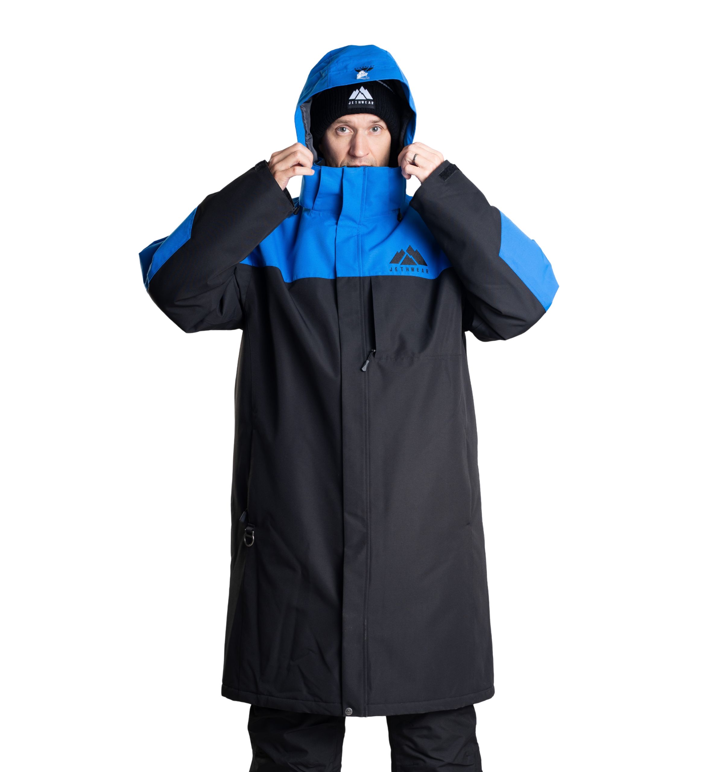 Jethwear Pit Coat varikkotakki, Black/Cobalt - Image 6