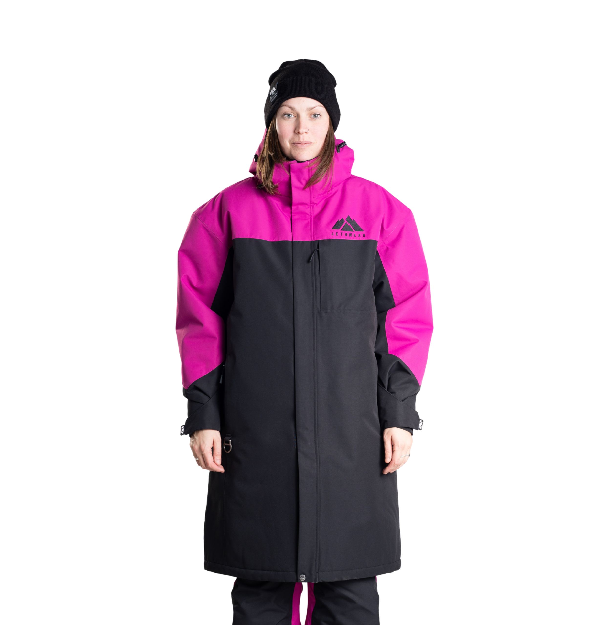 Jethwear Pit Coat varikkotakki, Black/Flower