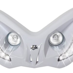 T4Tune ETULYHTY valkoinen/valk. LEDit, Yamaha Aerox/MBK Nitro