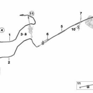 BMW Rear Brake Hose ABS K1600 2010-26 34327716621
